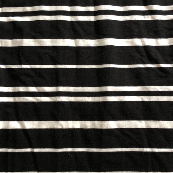 Racerback floor length black and white maxi dress - Picture 2 of 3